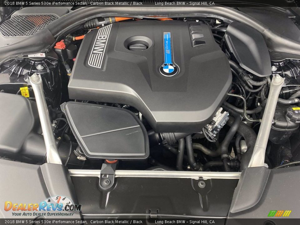 2018 BMW 5 Series 530e iPerfomance Sedan Carbon Black Metallic / Black Photo #12