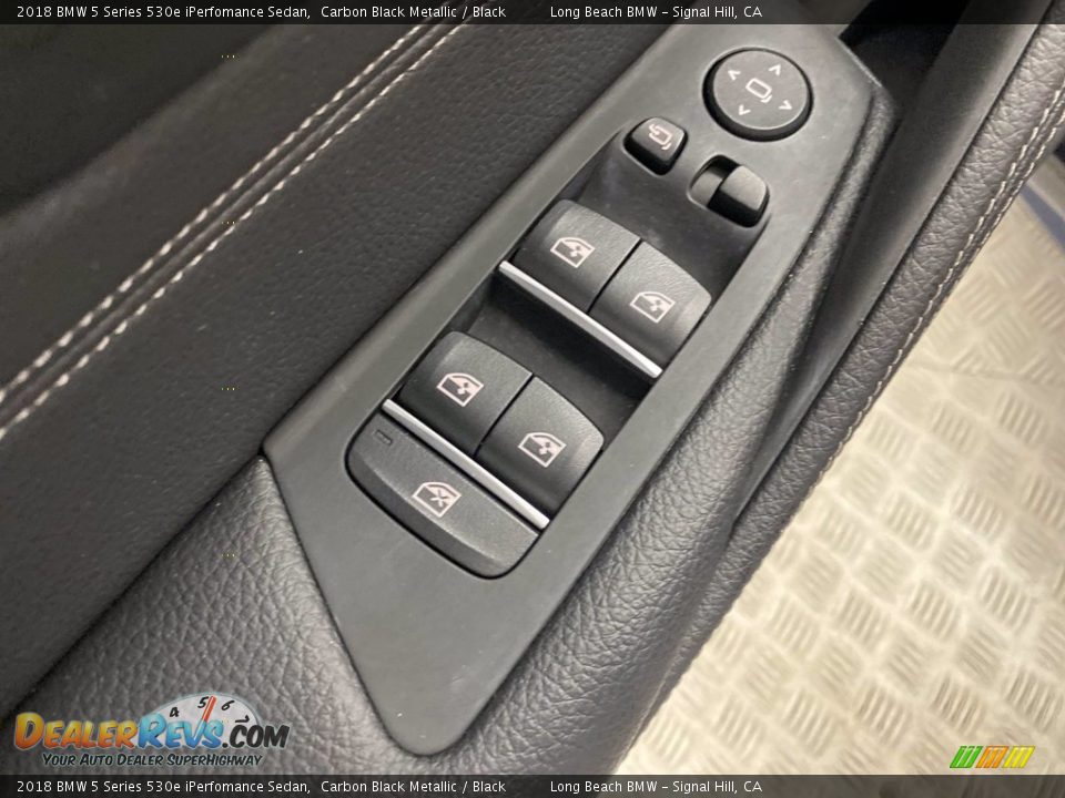2018 BMW 5 Series 530e iPerfomance Sedan Carbon Black Metallic / Black Photo #14