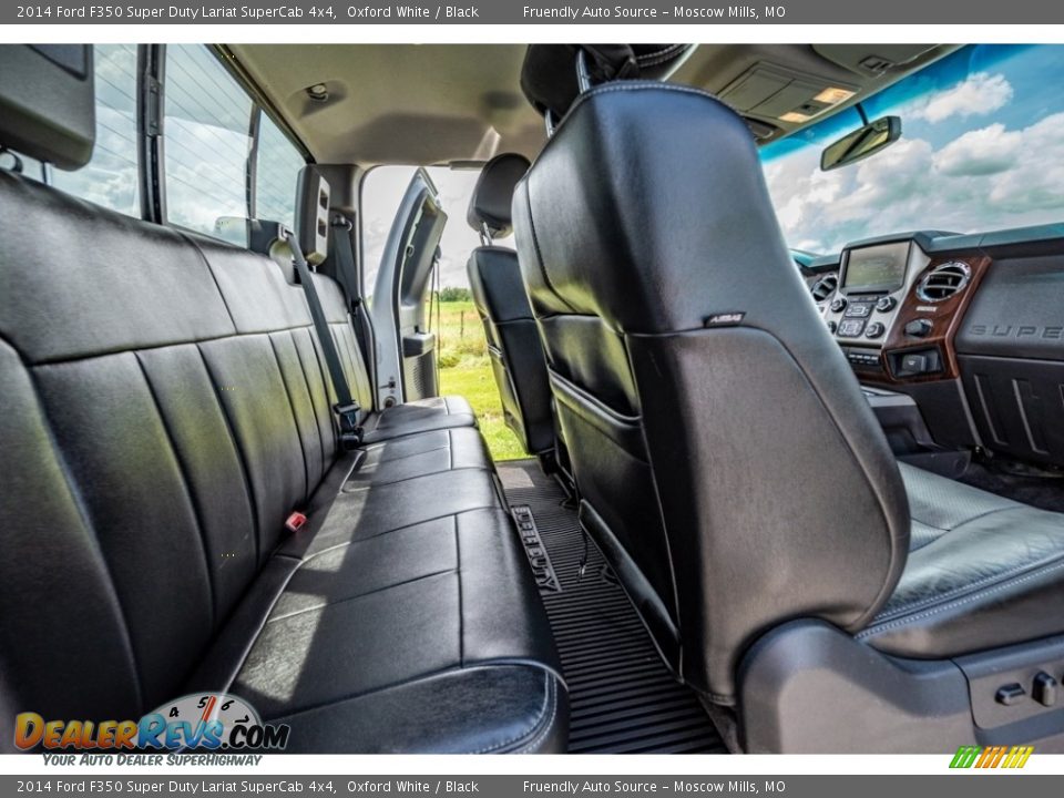 2014 Ford F350 Super Duty Lariat SuperCab 4x4 Oxford White / Black Photo #27