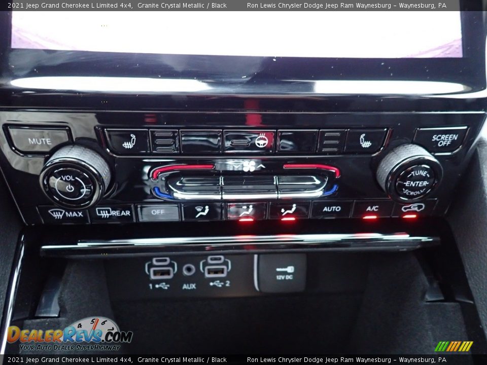 2021 Jeep Grand Cherokee L Limited 4x4 Granite Crystal Metallic / Black Photo #21