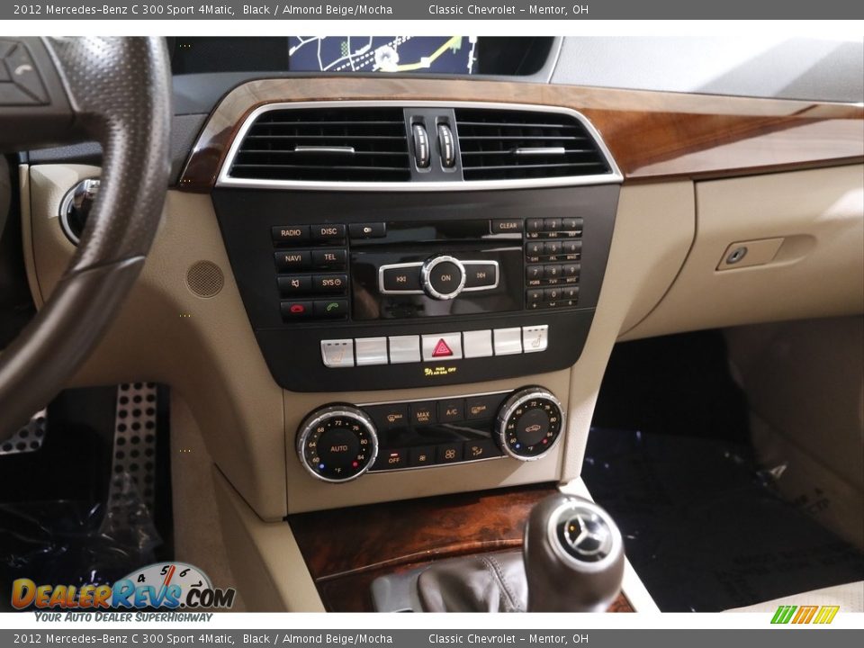 2012 Mercedes-Benz C 300 Sport 4Matic Black / Almond Beige/Mocha Photo #12