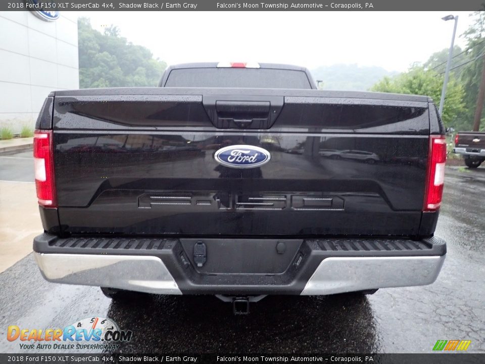 2018 Ford F150 XLT SuperCab 4x4 Shadow Black / Earth Gray Photo #3