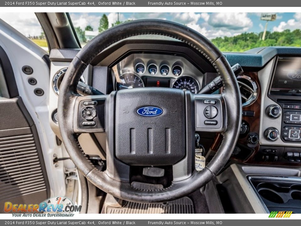 2014 Ford F350 Super Duty Lariat SuperCab 4x4 Steering Wheel Photo #35