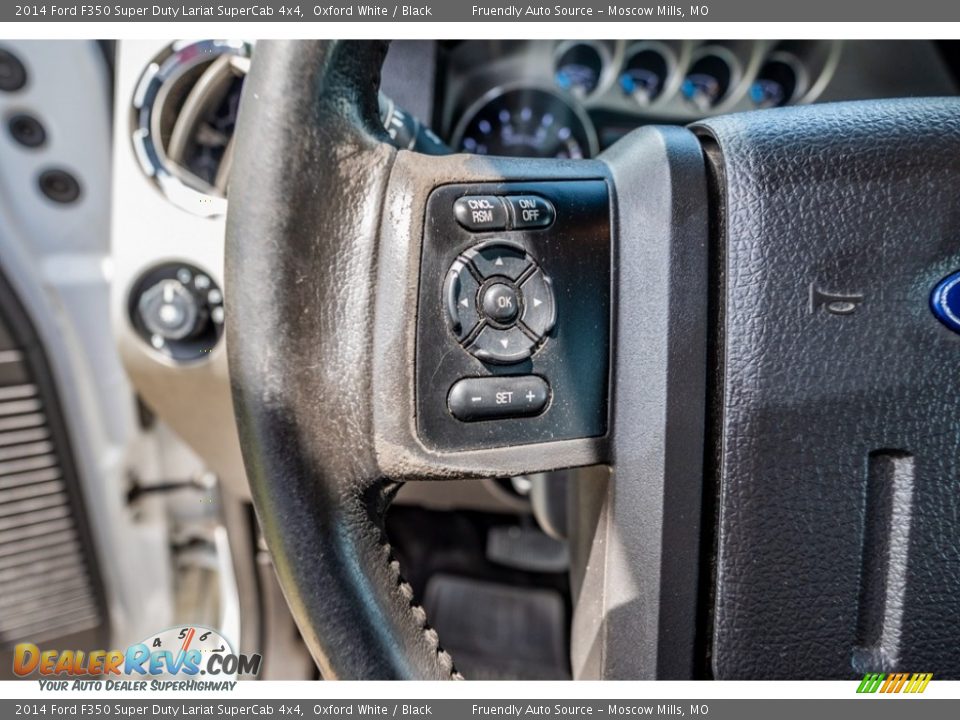 2014 Ford F350 Super Duty Lariat SuperCab 4x4 Oxford White / Black Photo #36