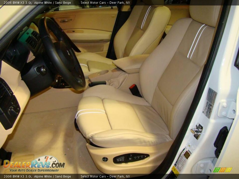 2006 BMW X3 3.0i Alpine White / Sand Beige Photo #8