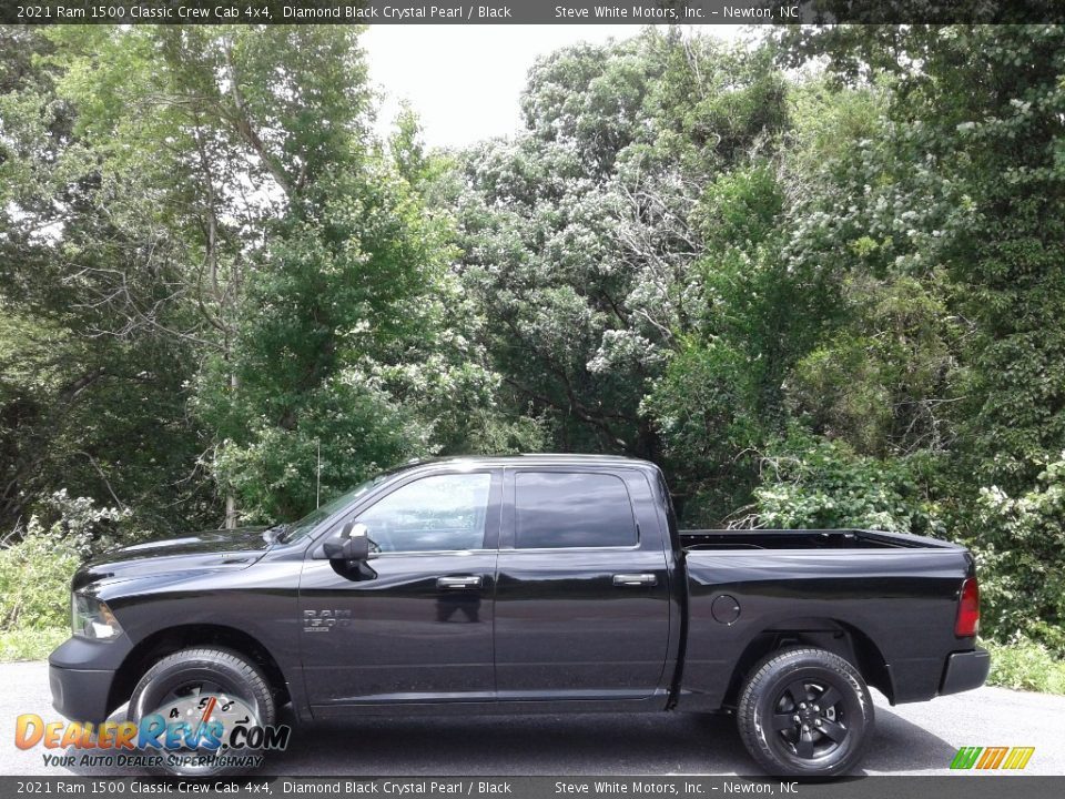 2021 Ram 1500 Classic Crew Cab 4x4 Diamond Black Crystal Pearl / Black Photo #1