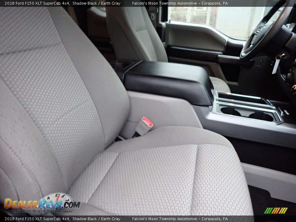 2018 Ford F150 XLT SuperCab 4x4 Shadow Black / Earth Gray Photo #10