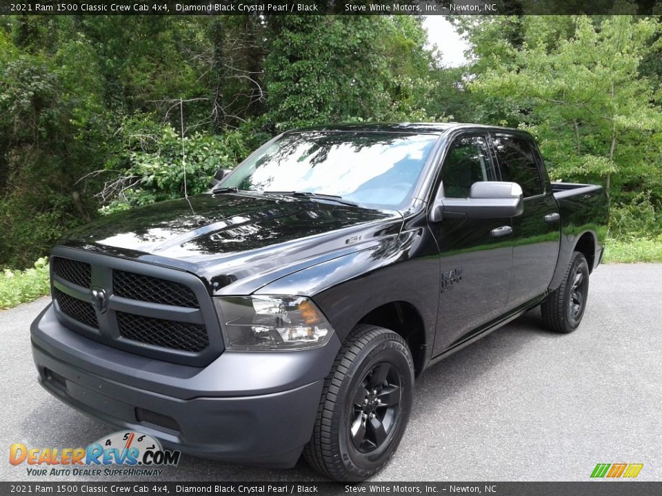 2021 Ram 1500 Classic Crew Cab 4x4 Diamond Black Crystal Pearl / Black Photo #2