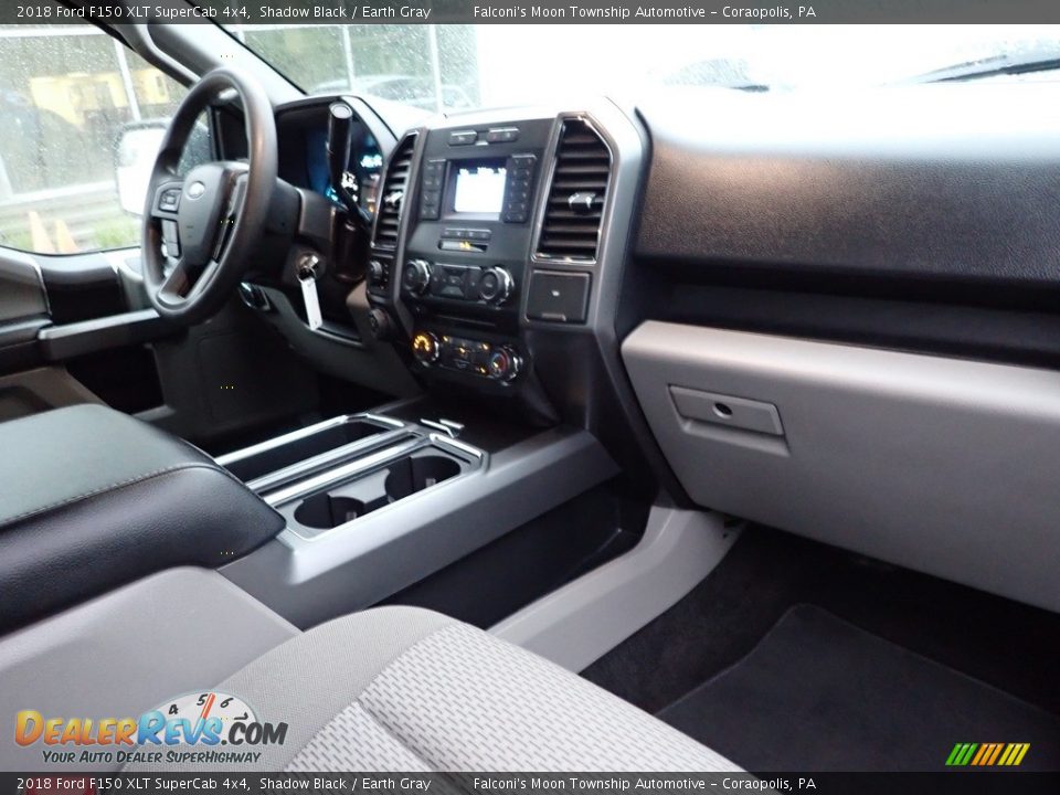 2018 Ford F150 XLT SuperCab 4x4 Shadow Black / Earth Gray Photo #11