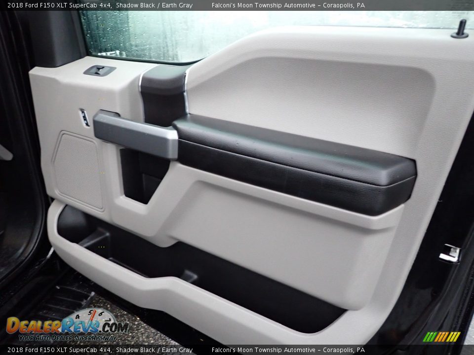 2018 Ford F150 XLT SuperCab 4x4 Shadow Black / Earth Gray Photo #14