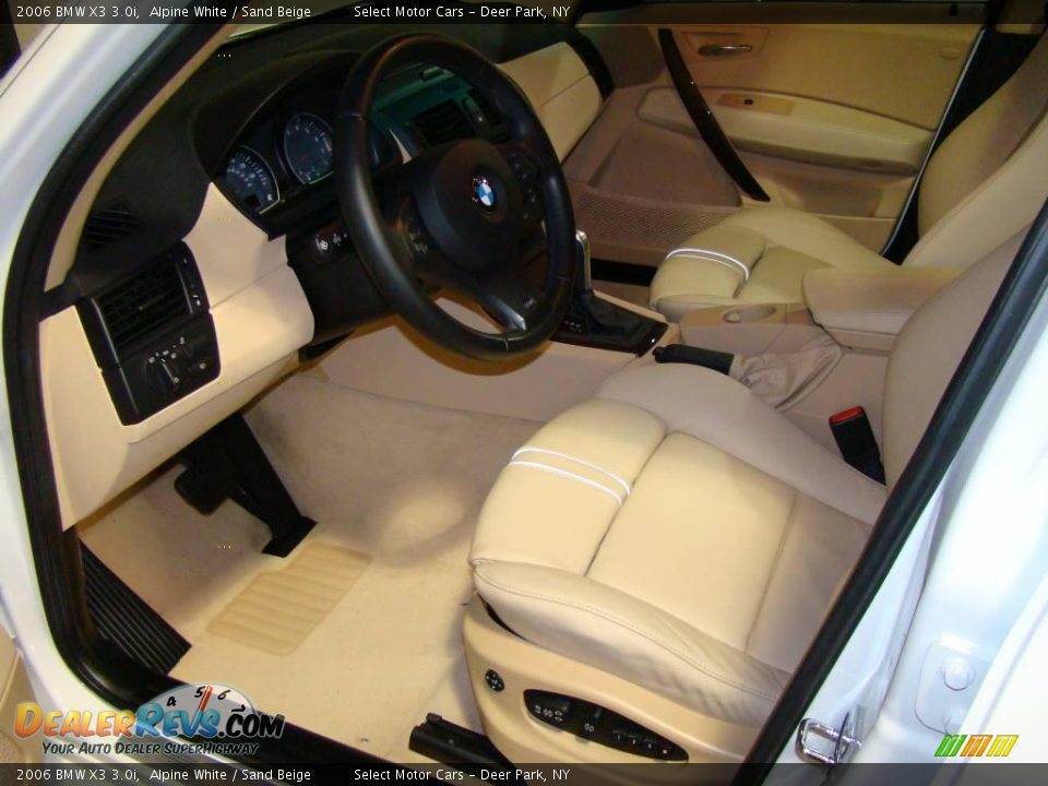 2006 BMW X3 3.0i Alpine White / Sand Beige Photo #9