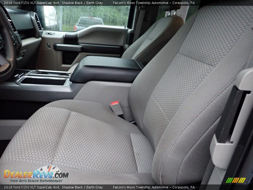 2018 Ford F150 XLT SuperCab 4x4 Shadow Black / Earth Gray Photo #18