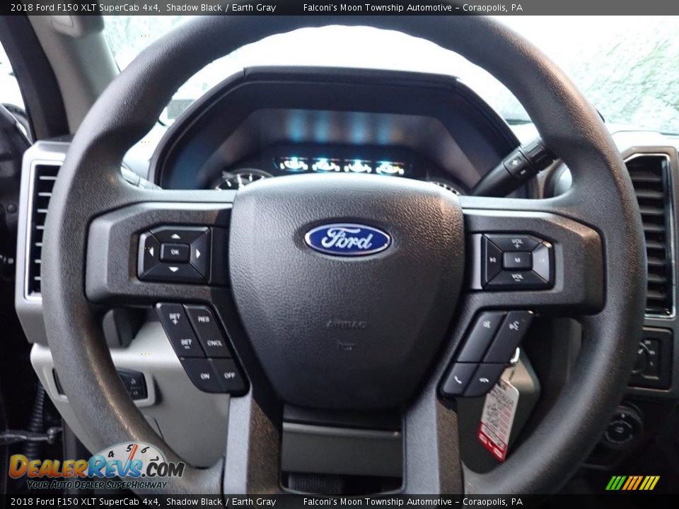 2018 Ford F150 XLT SuperCab 4x4 Shadow Black / Earth Gray Photo #23