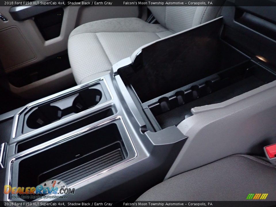 2018 Ford F150 XLT SuperCab 4x4 Shadow Black / Earth Gray Photo #26