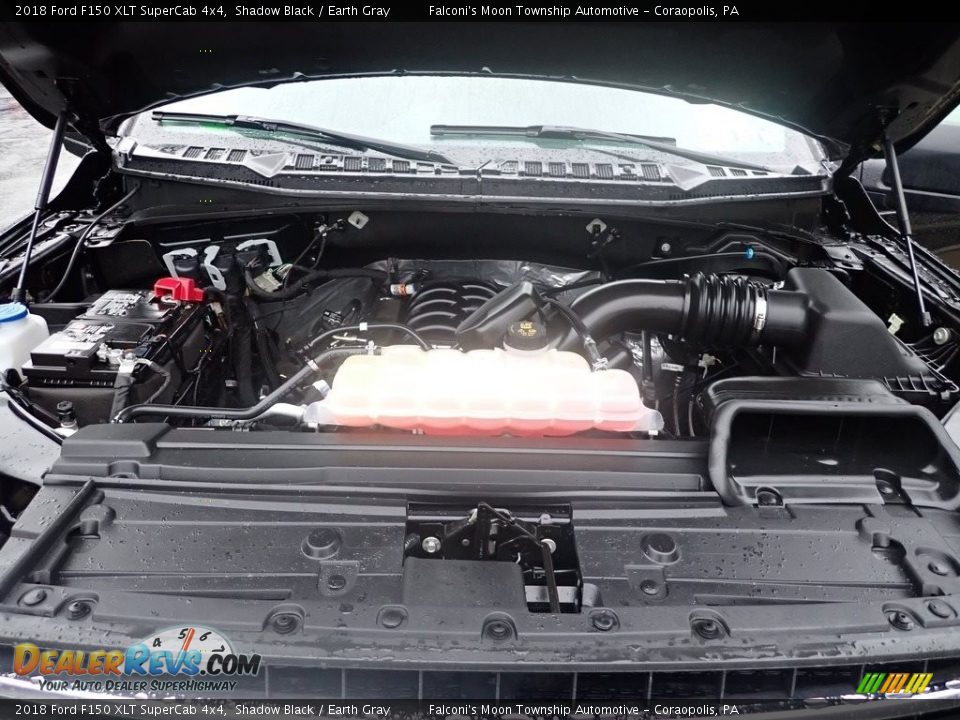 2018 Ford F150 XLT SuperCab 4x4 Shadow Black / Earth Gray Photo #30