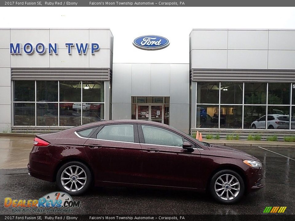 2017 Ford Fusion SE Ruby Red / Ebony Photo #1