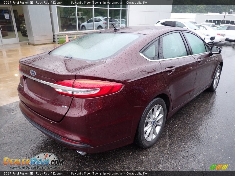 2017 Ford Fusion SE Ruby Red / Ebony Photo #2