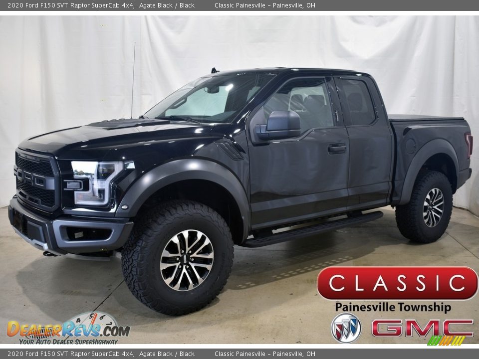 2020 Ford F150 SVT Raptor SuperCab 4x4 Agate Black / Black Photo #1