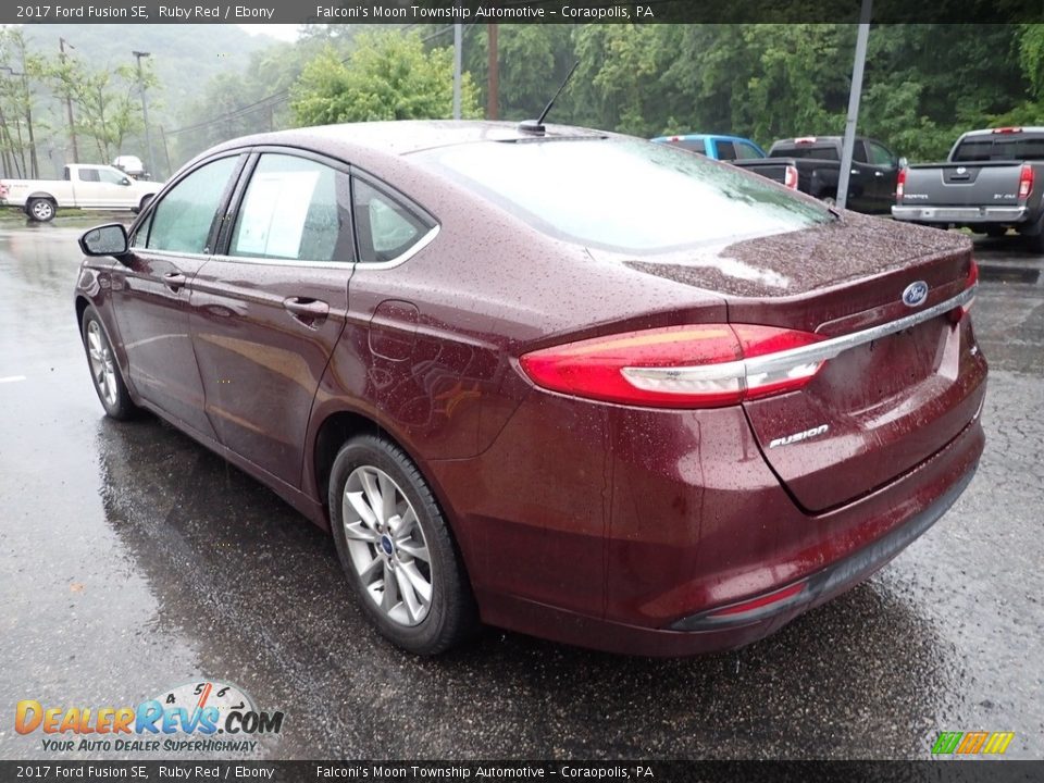 2017 Ford Fusion SE Ruby Red / Ebony Photo #5