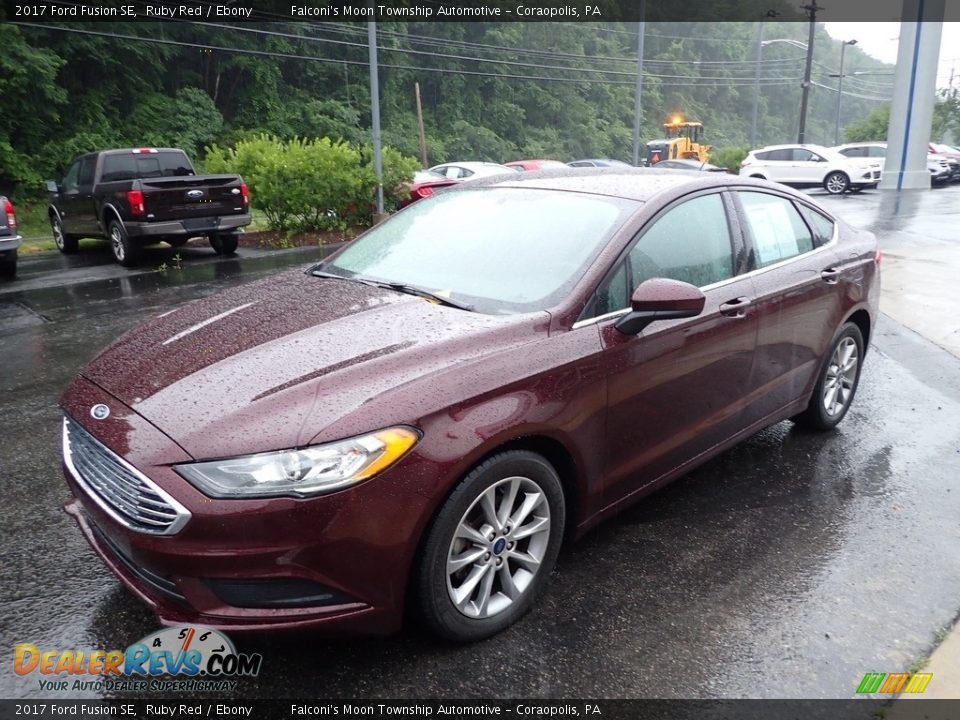 2017 Ford Fusion SE Ruby Red / Ebony Photo #7