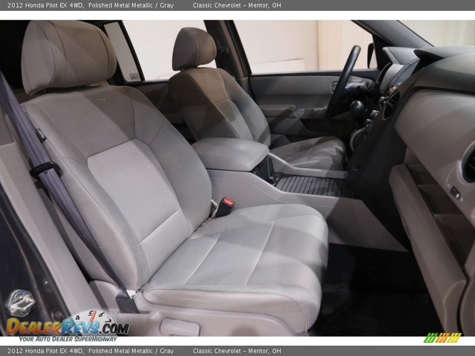 2012 Honda Pilot EX 4WD Polished Metal Metallic / Gray Photo #14