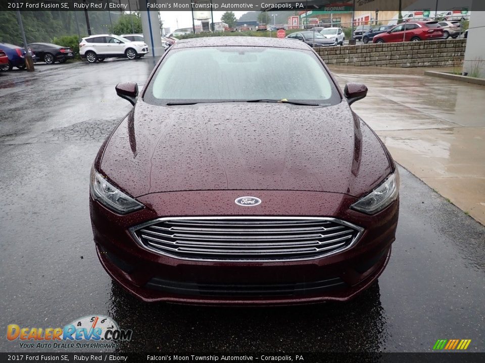 2017 Ford Fusion SE Ruby Red / Ebony Photo #8