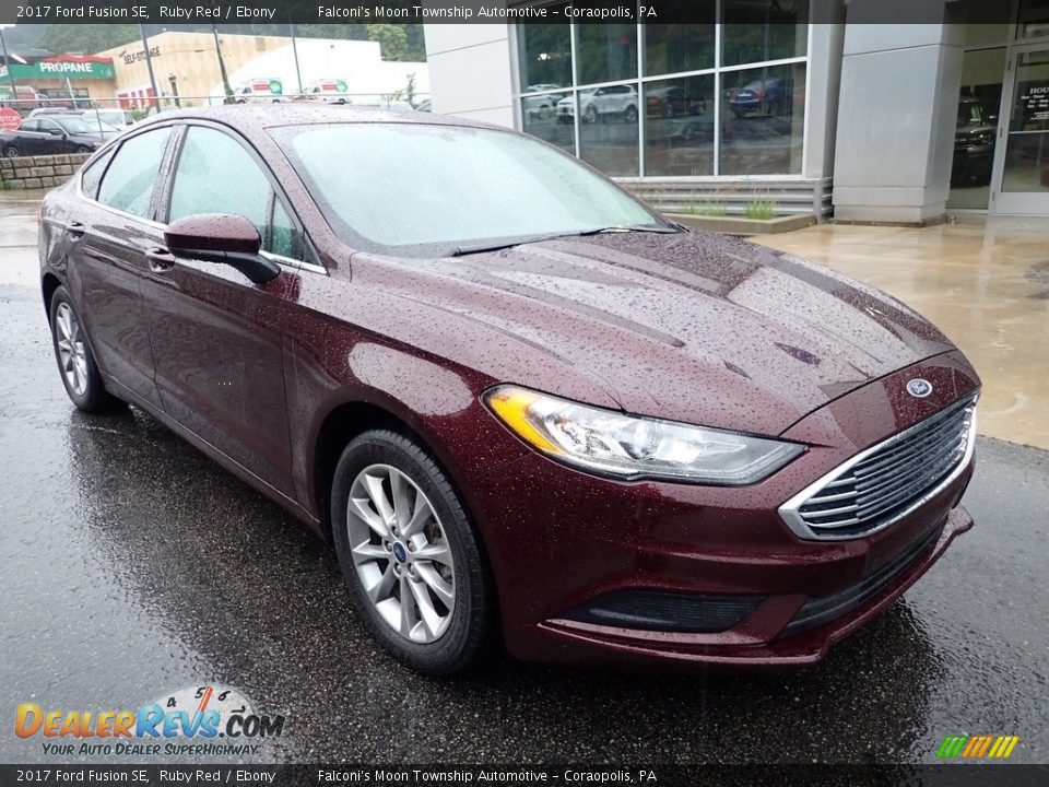 2017 Ford Fusion SE Ruby Red / Ebony Photo #9