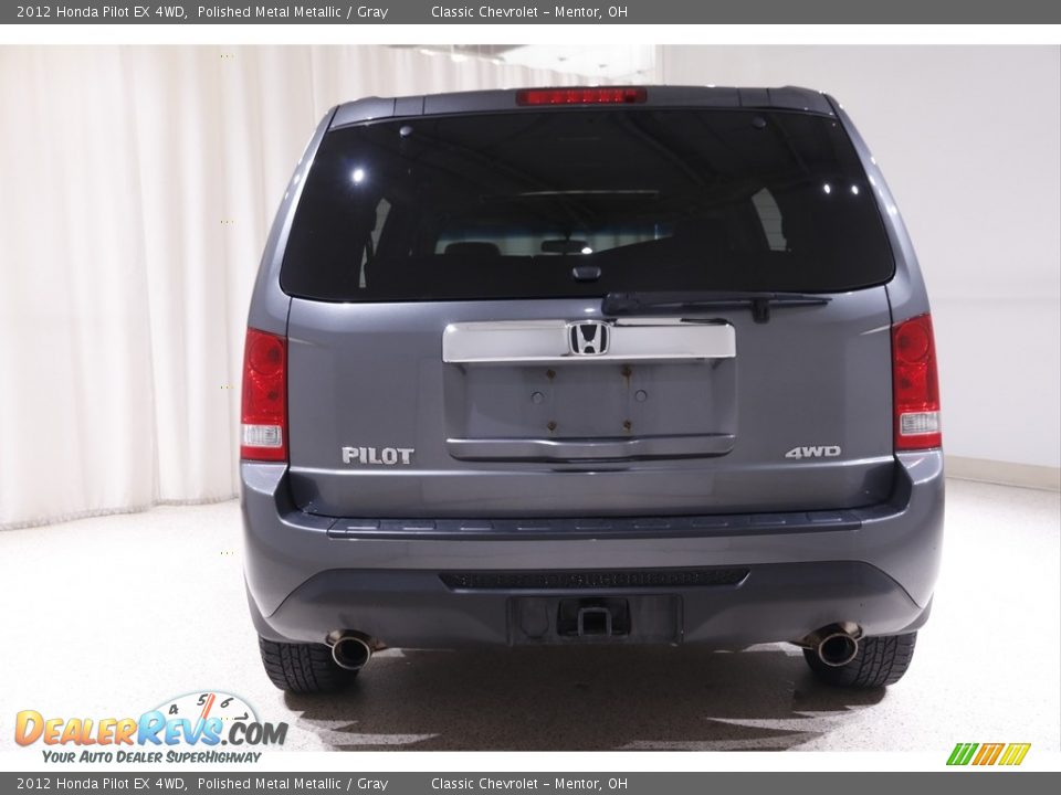 2012 Honda Pilot EX 4WD Polished Metal Metallic / Gray Photo #18