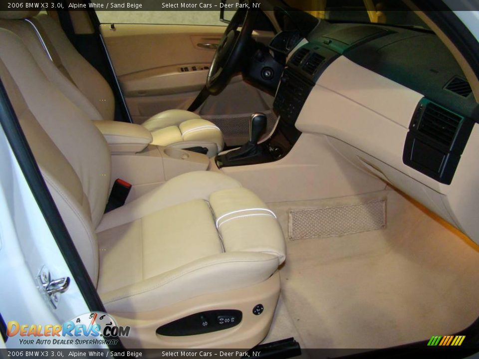 2006 BMW X3 3.0i Alpine White / Sand Beige Photo #12