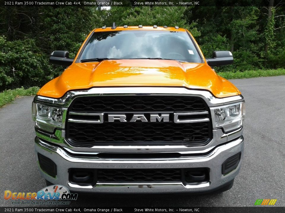 2021 Ram 3500 Tradesman Crew Cab 4x4 Omaha Orange / Black Photo #3