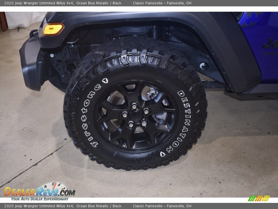 2020 Jeep Wrangler Unlimited Willys 4x4 Ocean Blue Metallic / Black Photo #5