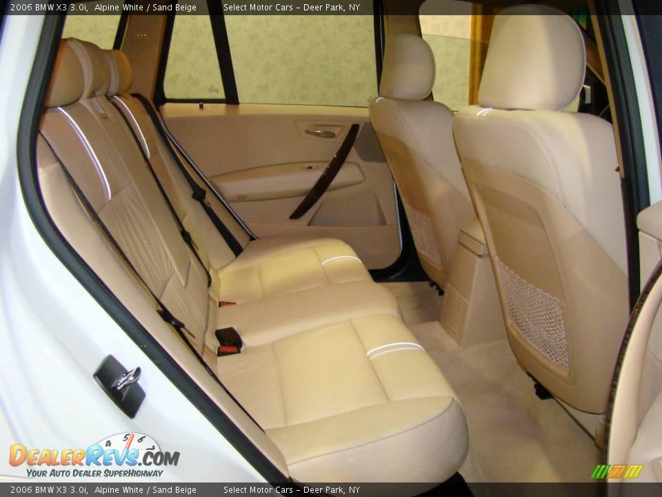 2006 BMW X3 3.0i Alpine White / Sand Beige Photo #13