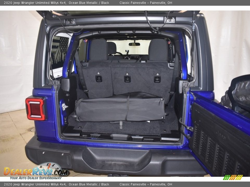 2020 Jeep Wrangler Unlimited Willys 4x4 Ocean Blue Metallic / Black Photo #9