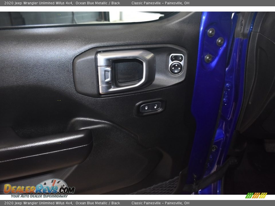 2020 Jeep Wrangler Unlimited Willys 4x4 Ocean Blue Metallic / Black Photo #10