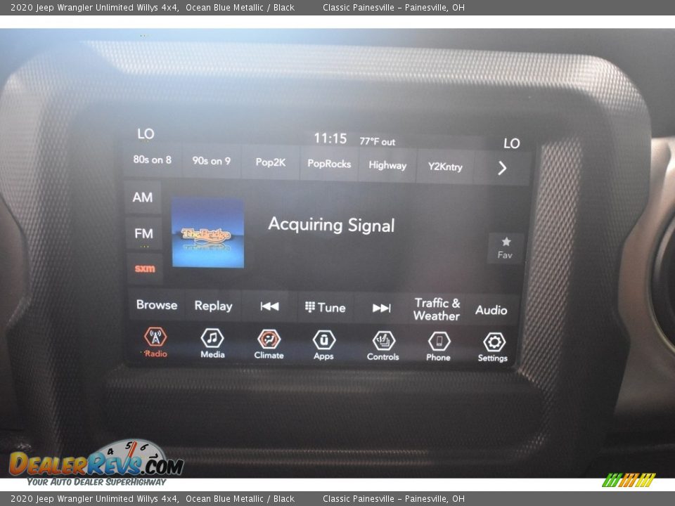 2020 Jeep Wrangler Unlimited Willys 4x4 Ocean Blue Metallic / Black Photo #14