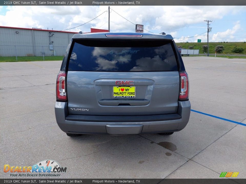 2019 GMC Yukon SLT Satin Steel Metallic / Jet Black Photo #6
