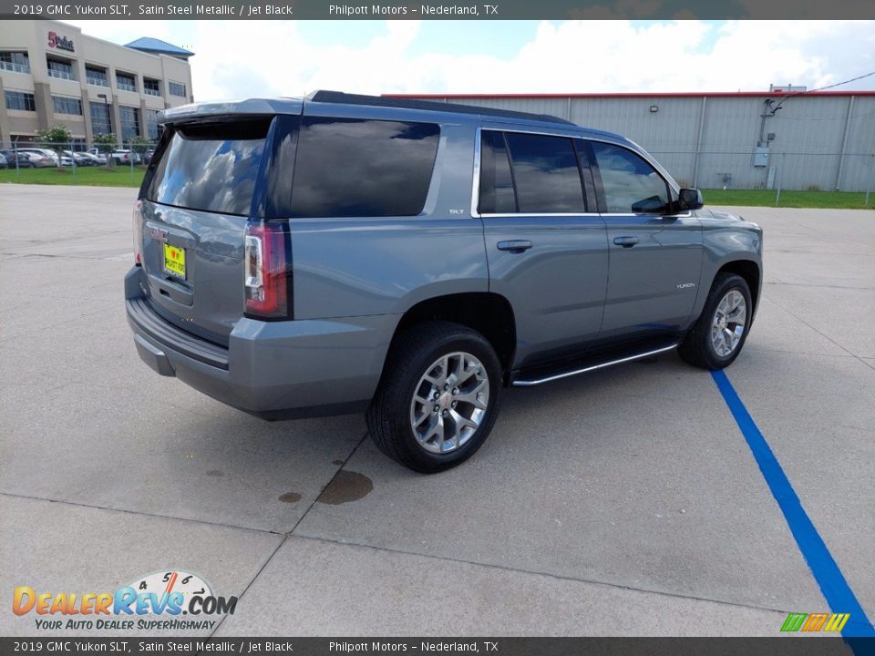 2019 GMC Yukon SLT Satin Steel Metallic / Jet Black Photo #7