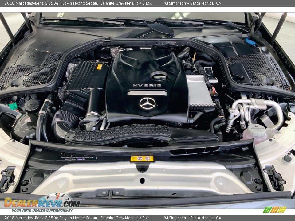 2018 Mercedes-Benz C 350e Plug-in Hybrid Sedan Selenite Grey Metallic / Black Photo #9