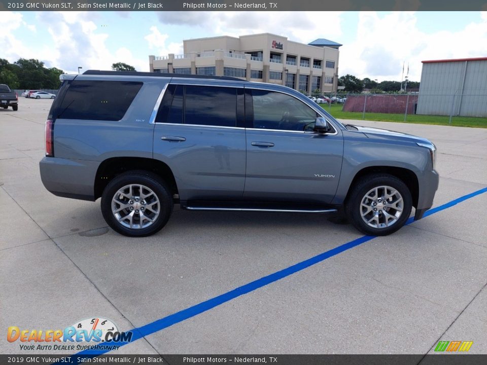 2019 GMC Yukon SLT Satin Steel Metallic / Jet Black Photo #8