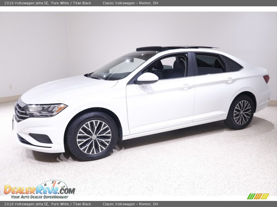 2019 Volkswagen Jetta SE Pure White / Titan Black Photo #3