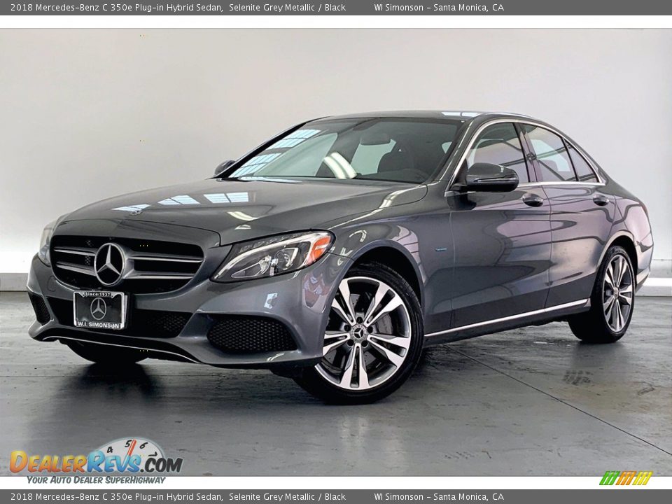 2018 Mercedes-Benz C 350e Plug-in Hybrid Sedan Selenite Grey Metallic / Black Photo #12