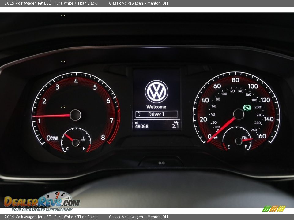 2019 Volkswagen Jetta SE Pure White / Titan Black Photo #8