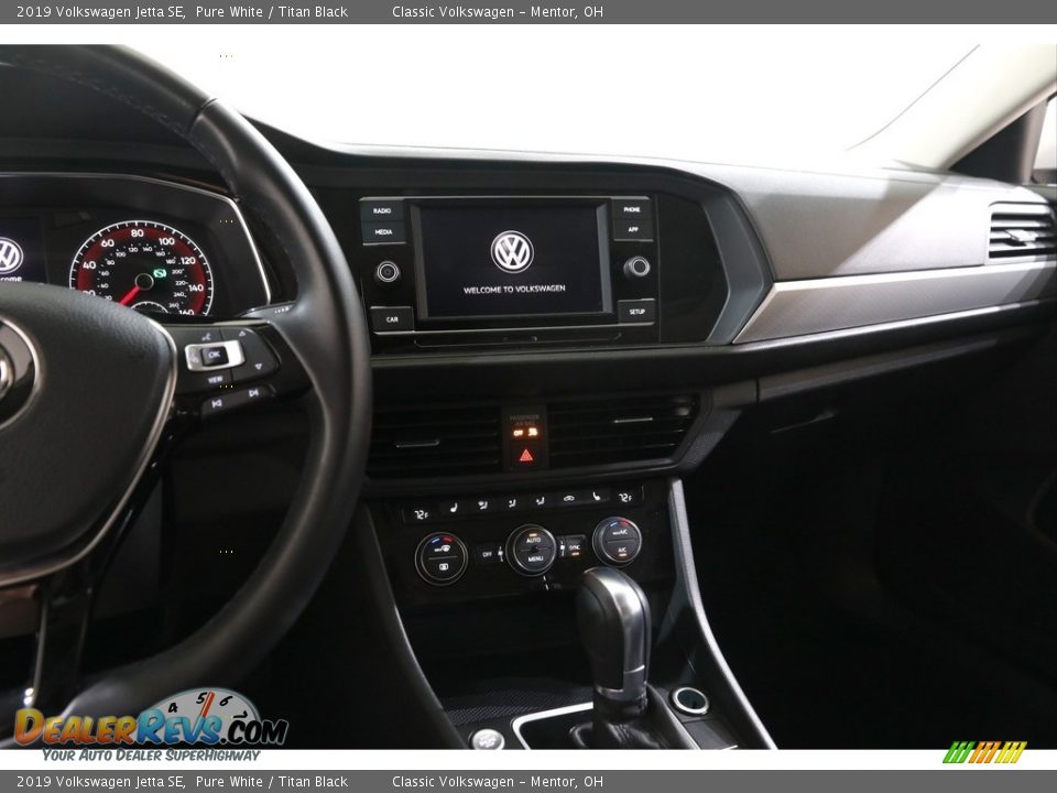 2019 Volkswagen Jetta SE Pure White / Titan Black Photo #9