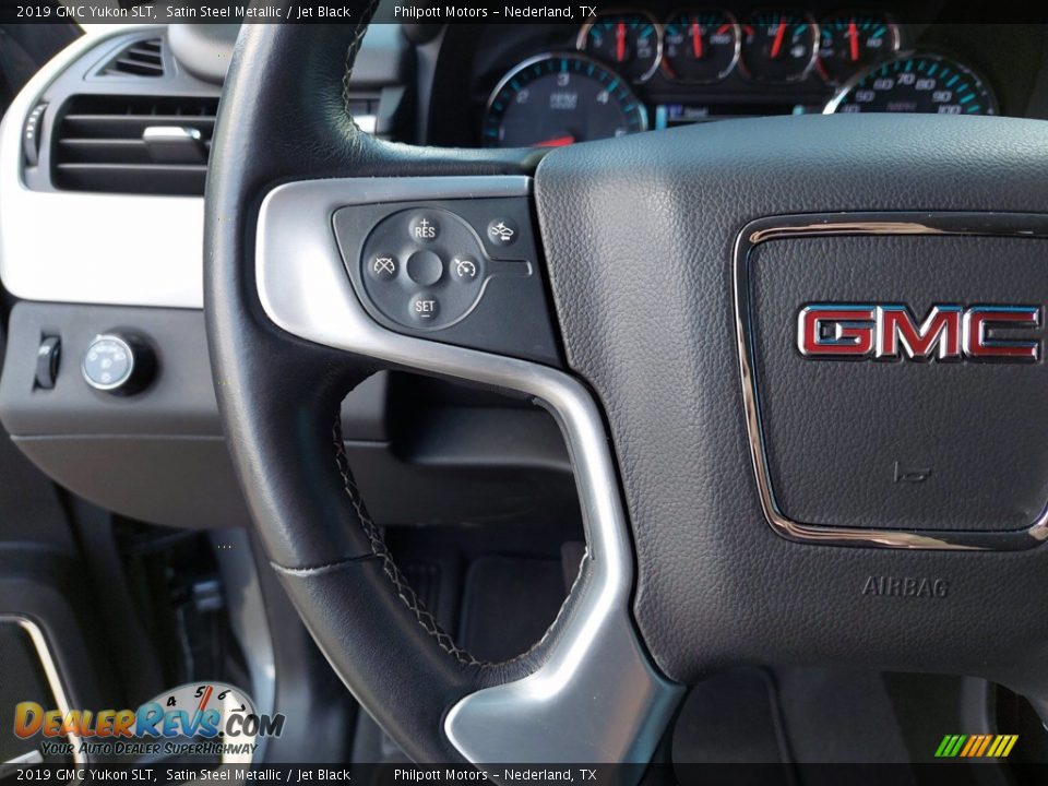 2019 GMC Yukon SLT Satin Steel Metallic / Jet Black Photo #16
