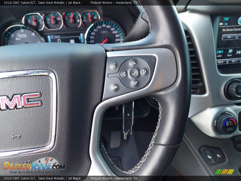 2019 GMC Yukon SLT Satin Steel Metallic / Jet Black Photo #17