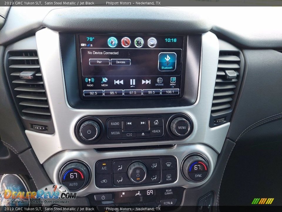 2019 GMC Yukon SLT Satin Steel Metallic / Jet Black Photo #19