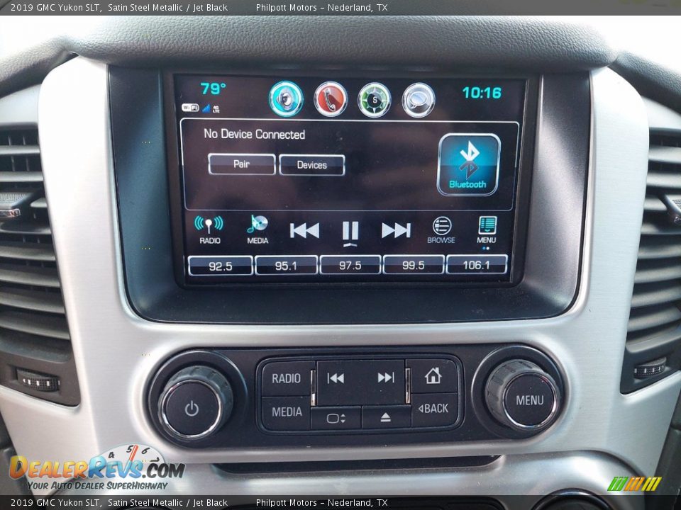 2019 GMC Yukon SLT Satin Steel Metallic / Jet Black Photo #20