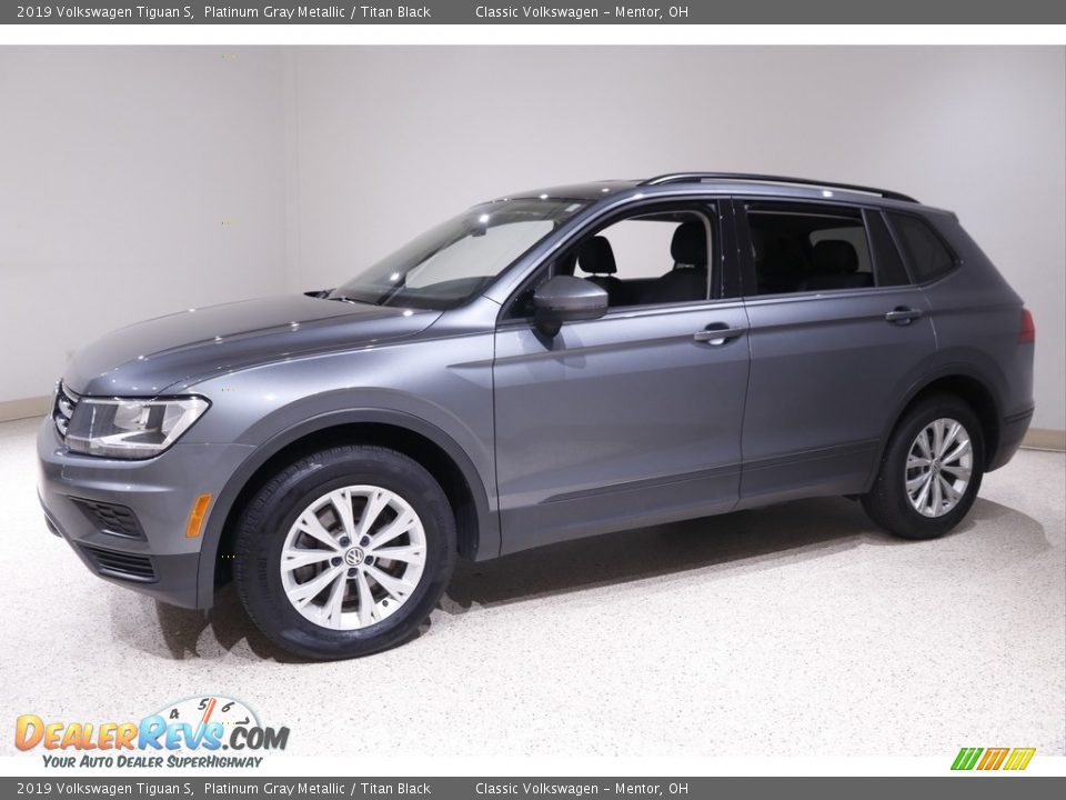 2019 Volkswagen Tiguan S Platinum Gray Metallic / Titan Black Photo #3