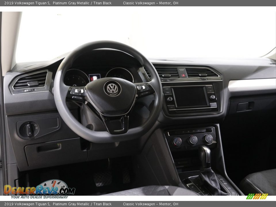 2019 Volkswagen Tiguan S Platinum Gray Metallic / Titan Black Photo #6