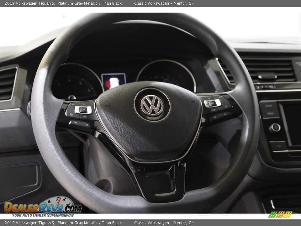 2019 Volkswagen Tiguan S Platinum Gray Metallic / Titan Black Photo #7